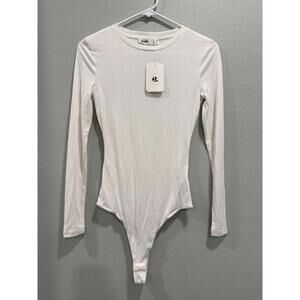 NWT Elodie White Bodysuit, Small